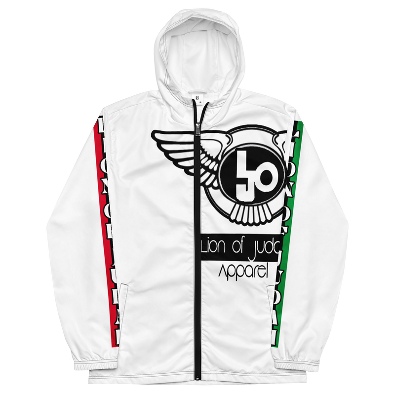 Lion Of Judah Logo Design Men’s White windbreaker