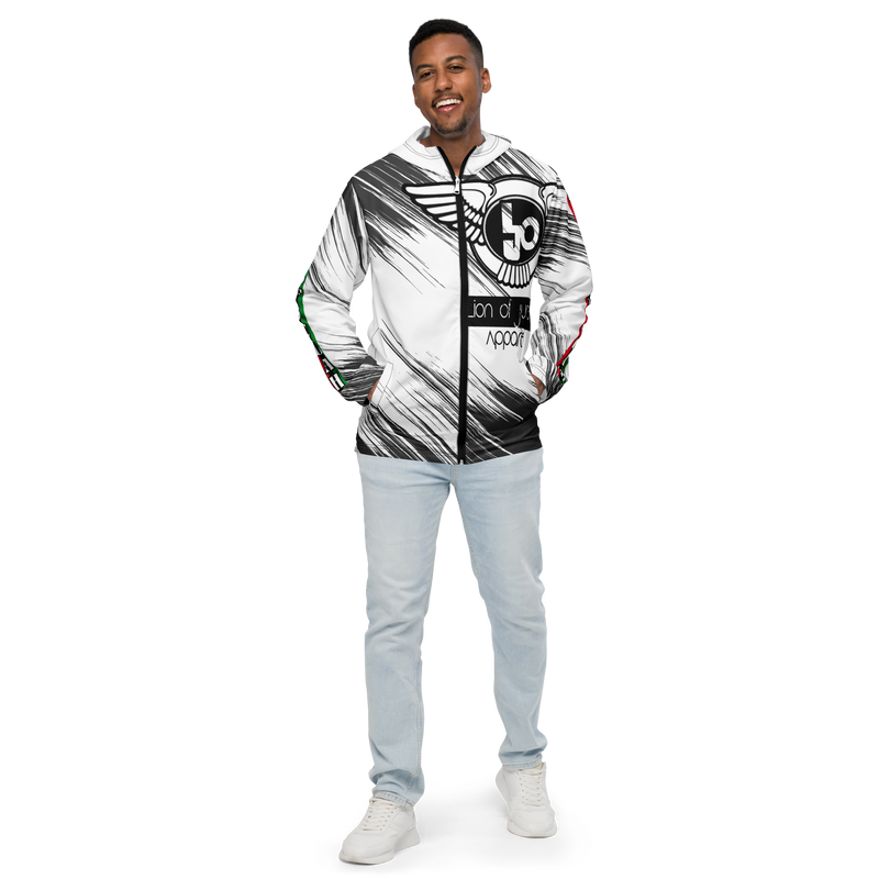 Lion Of Judah Black Logo Graphic Design Men’s windbreaker