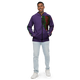 Tribe Of Judah  Lion Graphic Design Men's Purple Windbreaker