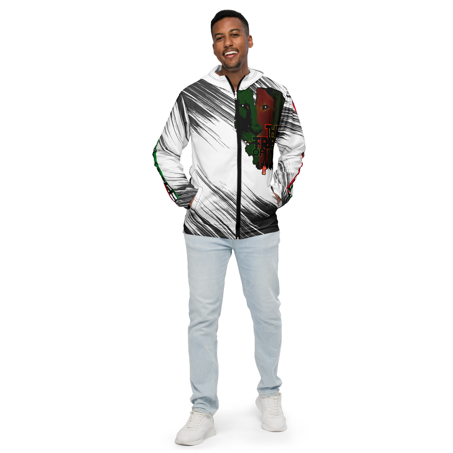 Tribe Of Judah Lion Graphic Design V.1 Men’s windbreaker