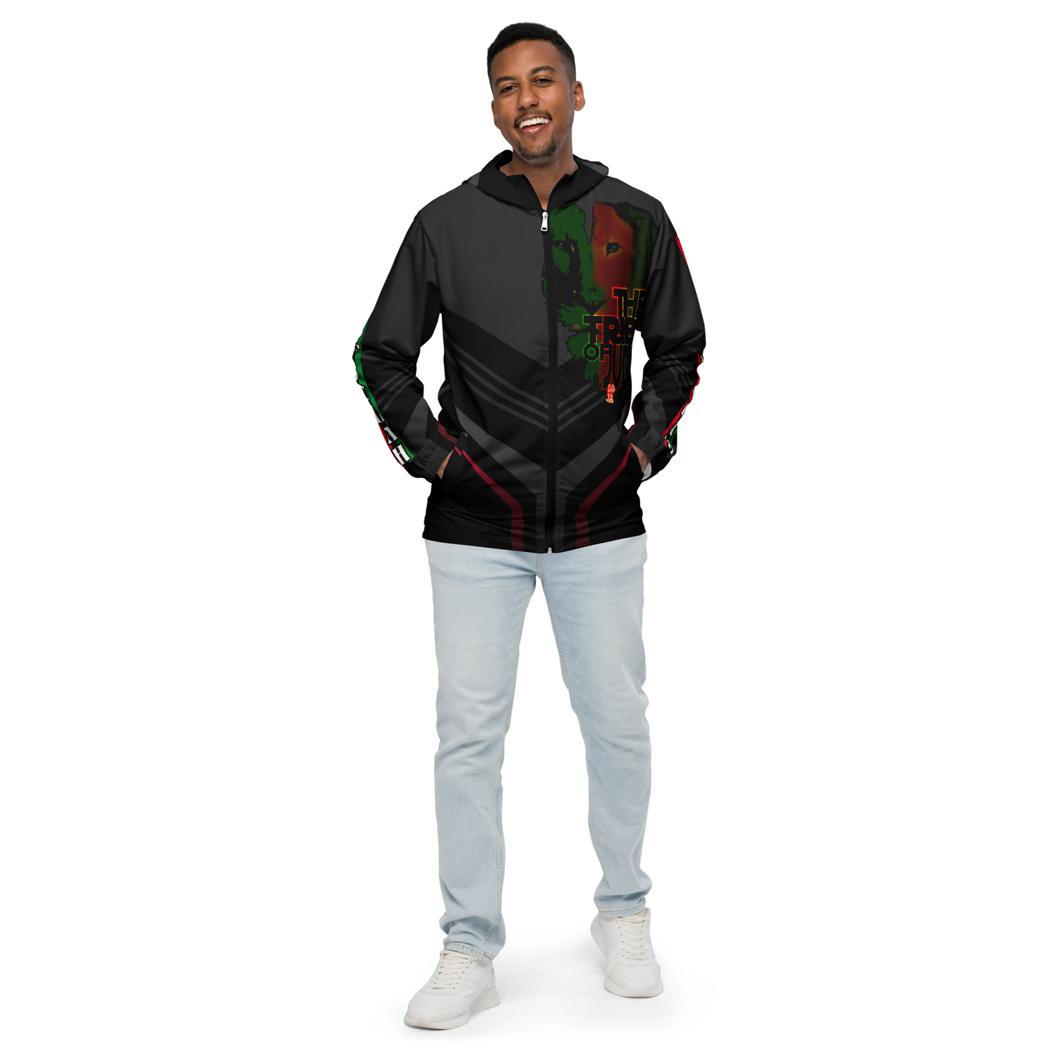 Tribe Of Judah Lion Graphic Design V.2 Men’s windbreaker