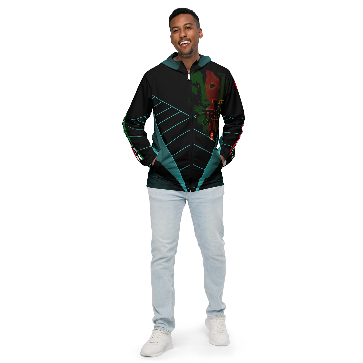 Tribe Of Judah Lion Graphic Design V.3 Men’s windbreaker