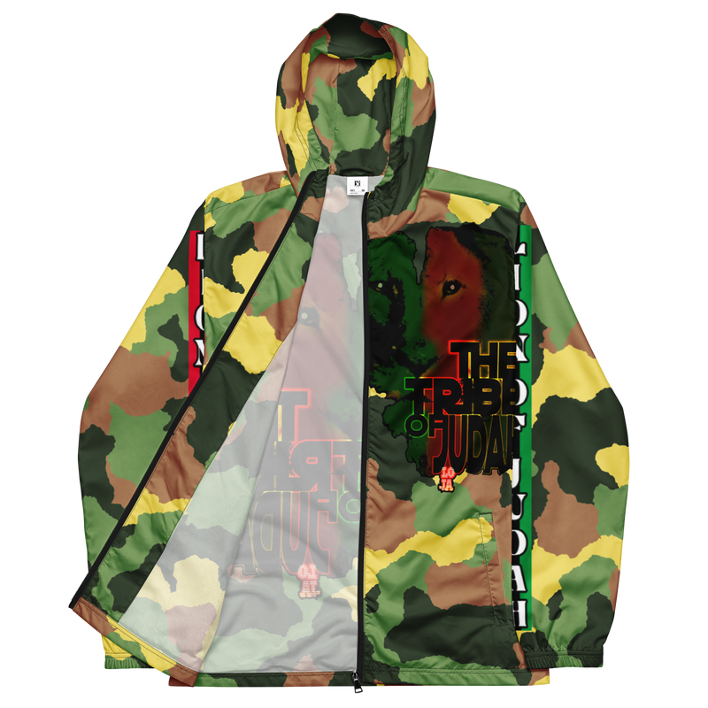 Tribe Of Judah Lion Camo Graphic Design V.1 Men’s windbreaker