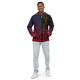 Tribe Of Judah Lion Blue Fade into Red Stripe Graphic Design Men’s windbreaker