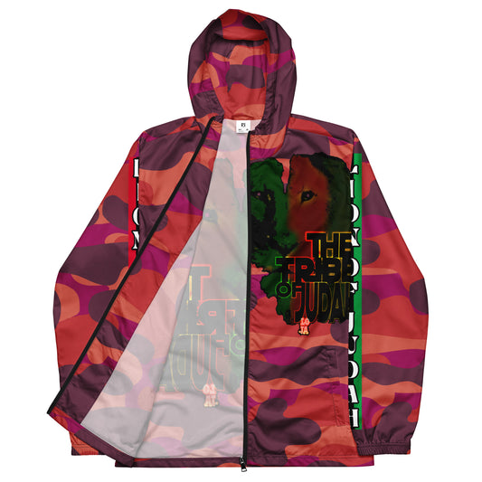 Tribe Of Judah Lion Red Camo Graphic Design V.2 Men’s windbreaker