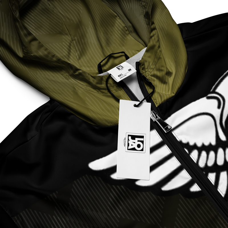 Lion Of Judah Black Logo Black Yellow fade Graphic Design V.3 Men’s windbreaker