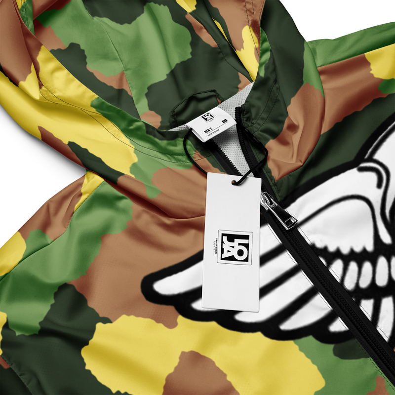 Lion Of Judah Black Logo Camo Graphic Design Men’s windbreaker