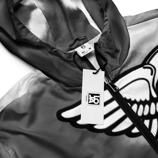Lion Of Judah Black Logo Black & Grey Graphic Design Men's Windbreaker