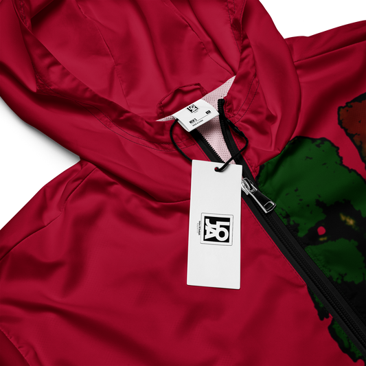 Tribe Of Judah  Lion Graphic Design Men's Red Windbreaker