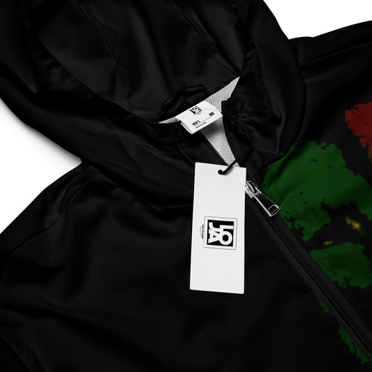 Tribe Of Judah  Lion Graphic Design Men's Black Windbreaker