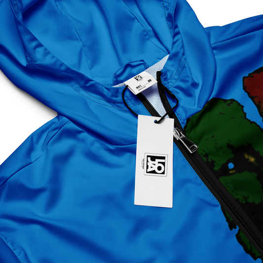 Tribe Of Judah  Lion Graphic Design Men's Navy Blue Windbreaker
