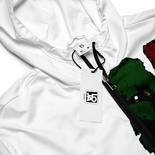 Tribe Of Judah  Lion Graphic Design Men's White Windbreaker