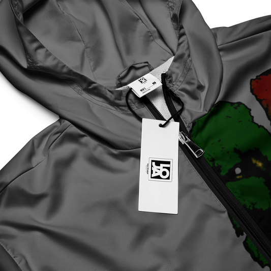 Tribe Of Judah  Lion Graphic Design Men's Grey Windbreaker