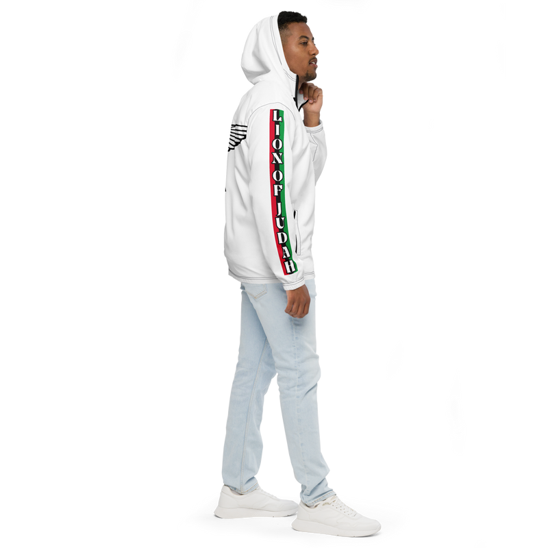 Lion Of Judah Logo Design Men’s White windbreaker