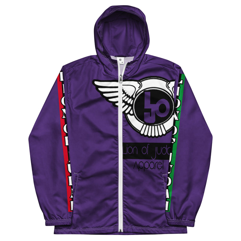 Lion Of Judah Logo Design Men’s Purple windbreaker