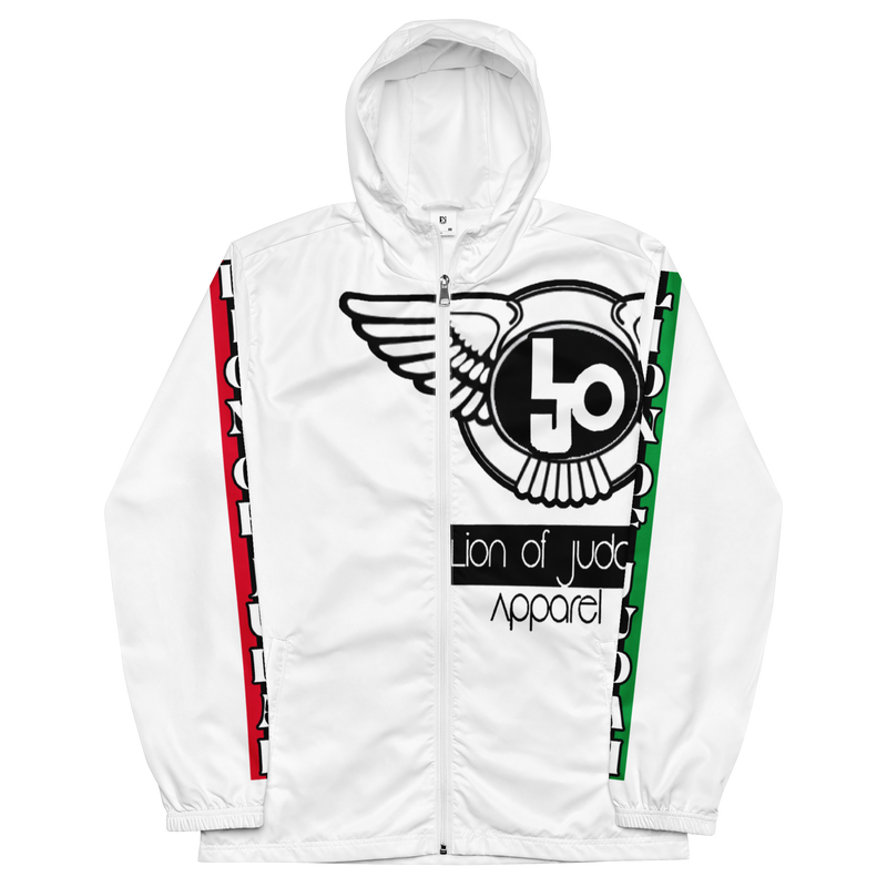 Lion Of Judah Logo Design Men’s White windbreaker
