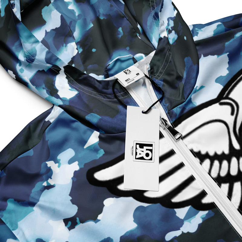 Lion Of Judah Black Logo Graphic Design Camo V.2 Men's Windbreaker