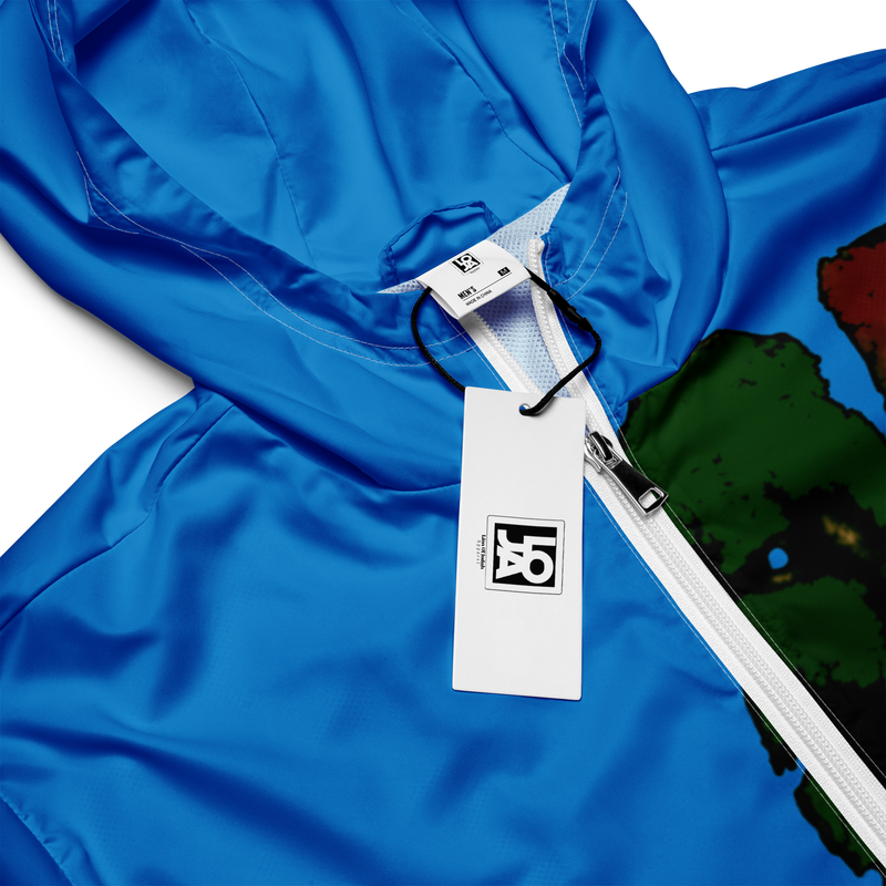 Tribe Of Judah  Lion Graphic Design Men's Navy Blue Windbreaker