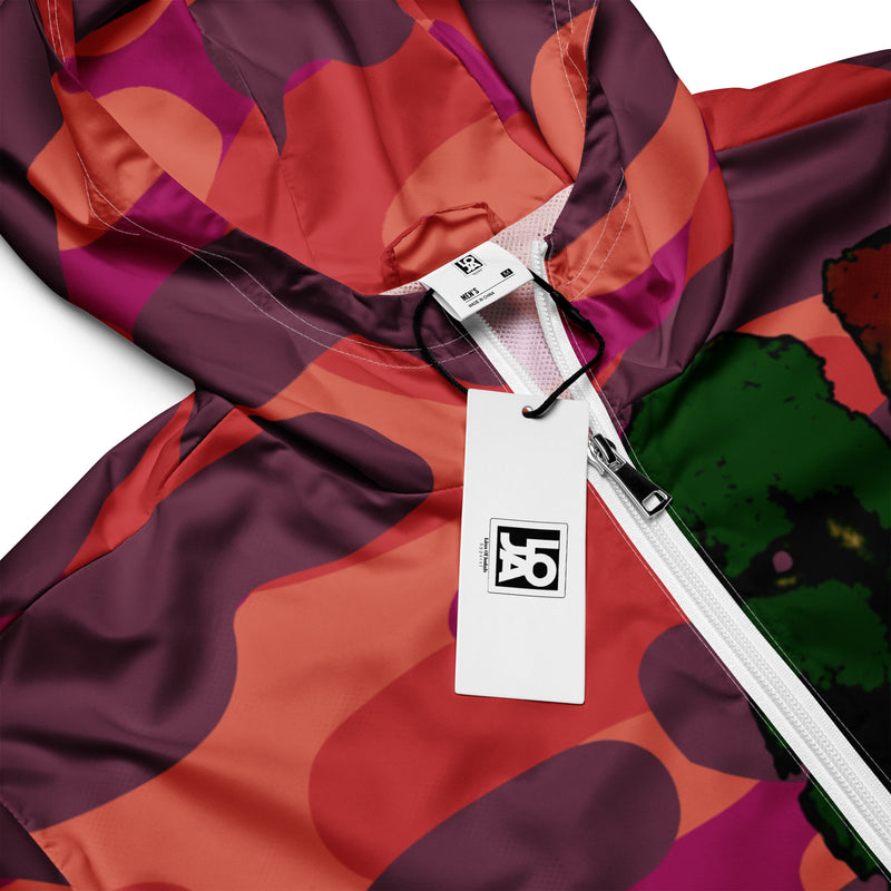 Tribe Of Judah Lion Red Camo Graphic Design V.2 Men’s windbreaker