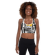 Lion Of Judah King Design Padded Sports Bra