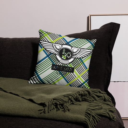 Lion Of Judah Black Logo Graphic Design V.3 Design Premium Pillow
