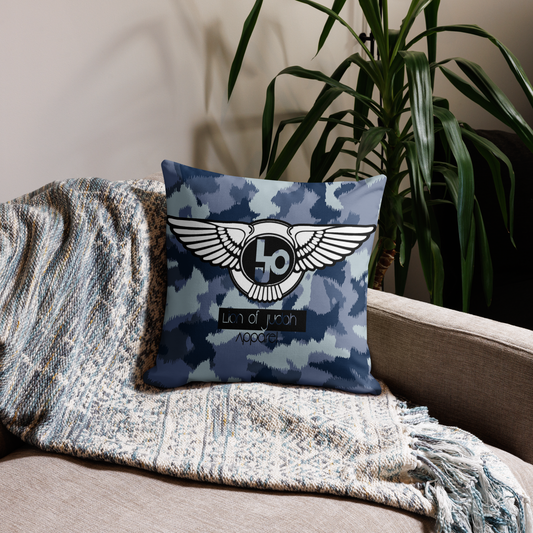 Lion Of Judah Black Logo Graphic Design V.4 Design Premium Pillow