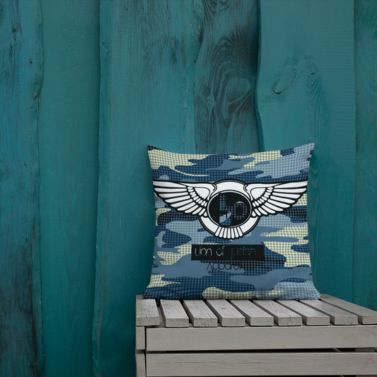 Lion Of Judah Black Logo Graphic Design V.6 Design Premium Pillow