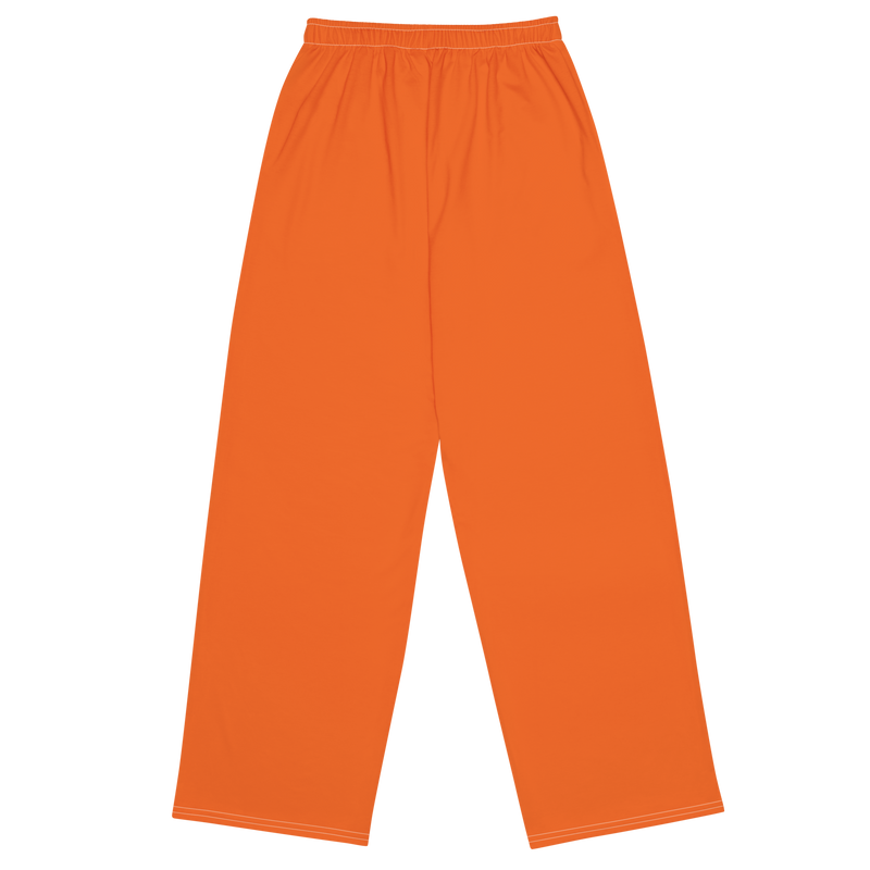 Lion Of Judah Logo Design Men’s Orange unisex wide-leg pants