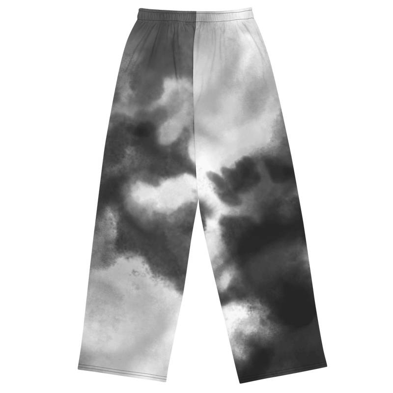 Lion Of Judah Black Logo Black & Grey Graphic Design unisex wide-leg pants