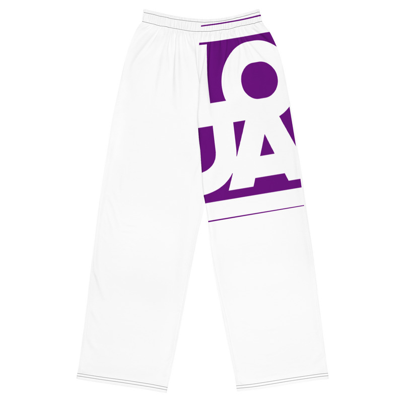 Lion Of Judah Apparel Logo  Royal King Purple All over print unisex wide leg pants