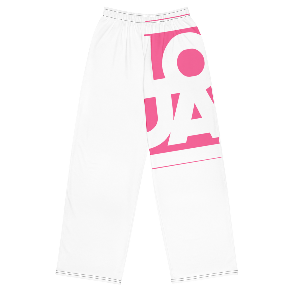 (Big Print) Pink Lion Of Judah Apparel Logo All over print unisex wide leg pants