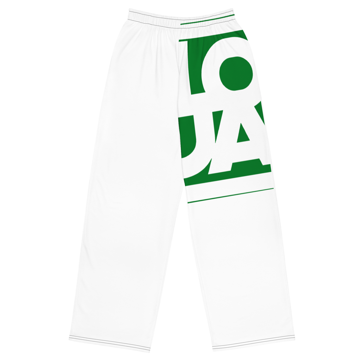 Lion Of Judah Apparel Logo Frog Green All-over print unisex wide-leg pants