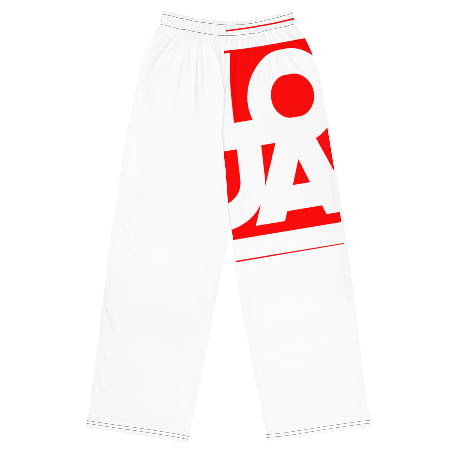 Lion OF Judah Apparel Logo Fire Engine Red All over print unisex wide leg pants