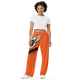 Lion Of Judah Black Logo Orange Graphic Design Unisex Wide-Leg Pants