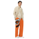Lion Of Judah Logo Design Men’s Orange unisex wide-leg pants