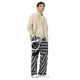 Lion Of Judah Black Logo Black with White stripe shape Pattern Design Unisex Wide-Leg Pants