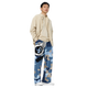 Lion Of Judah Black Logo Graphic Design Camo V.3 Unisex Wide-Leg Pants