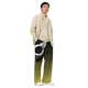 Lion Of Judah Black Logo Black Yellow fade Graphic Design V.3 Unisex Wide-Leg Pants