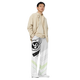 Lion Of Judah Black Logo White Yellow V Shaped Graphic Design V.6 Unisex Wide-Leg Pants