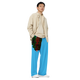 Tribe Of Judah Lion Graphic Design Deep Sky Blue Unisex Wide-Leg Pants