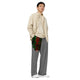 Tribe Of Judah Lion Graphic Design Grey Unisex Wide-Leg Pants