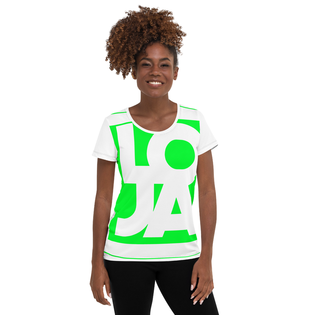 (Big Print) Special Edition Lion Of Judah Apparel Logo All Over Print Women's Athletic T-shirt