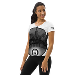 NYC New York City Skyline All-Over Print Women's Athletic T-shirt