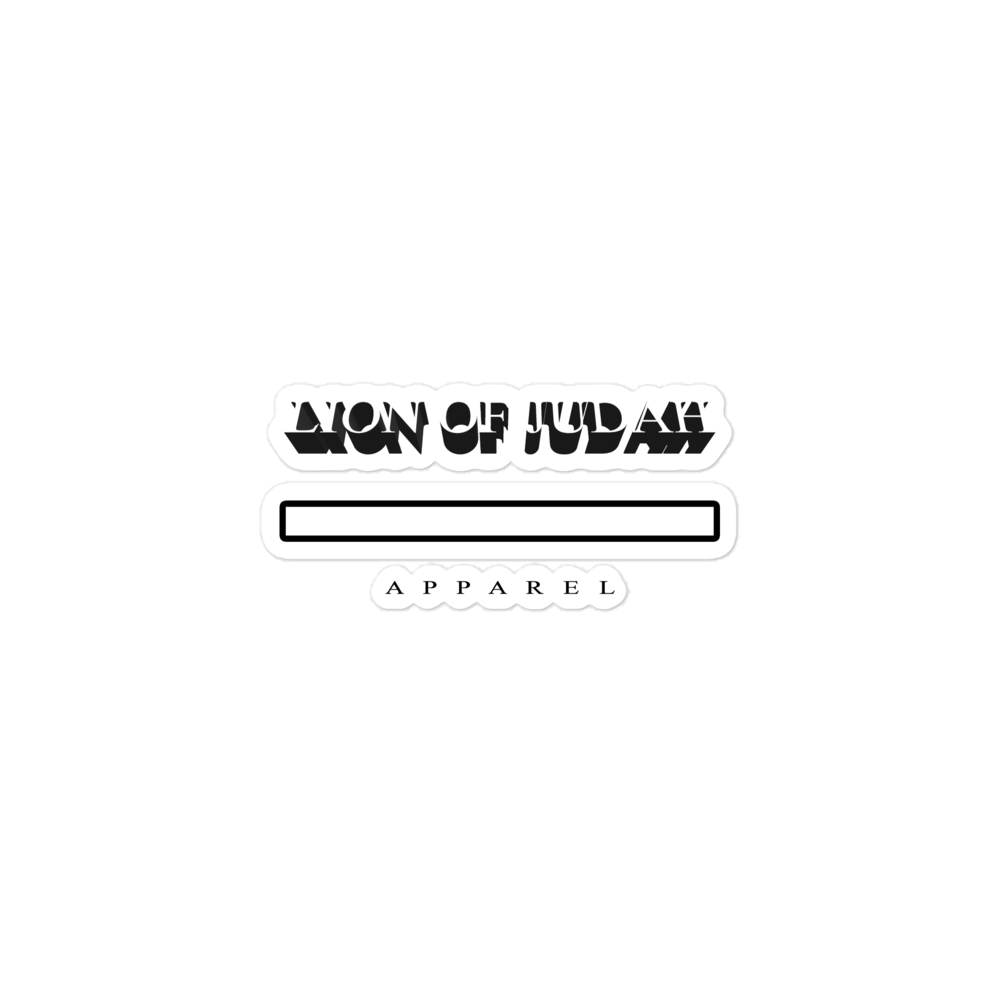 Lion Of Judah Apparel Design Bubble-free stickers