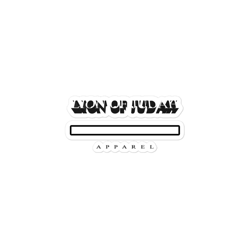 Lion Of Judah Apparel Design Bubble-free stickers