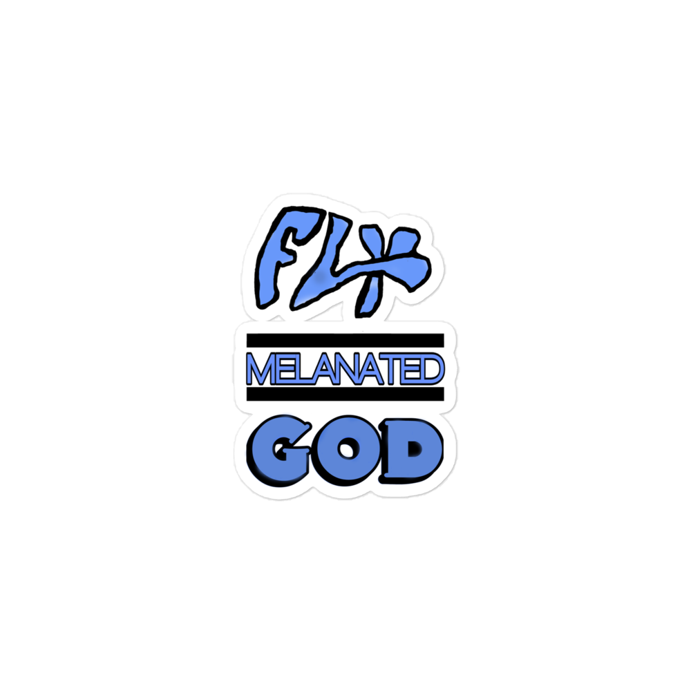 Fly Melanated God Bubble-free stickers