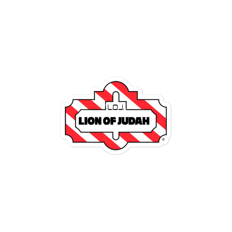 Lion Of Judah Friday Wordplay Spinoff Design Bubble free stickers