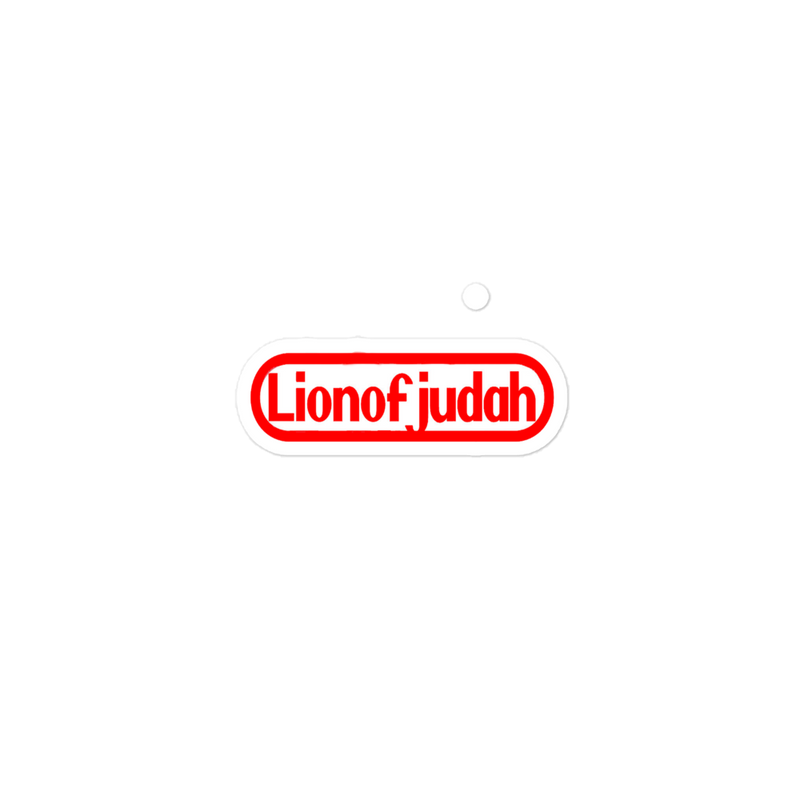 Lion Of Judah Nintendo WordPlay Spinoff Design Bubble free stickers