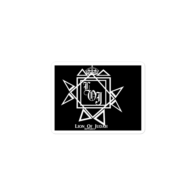 Lion Of Judah Wingz Design Bubble-free stickers