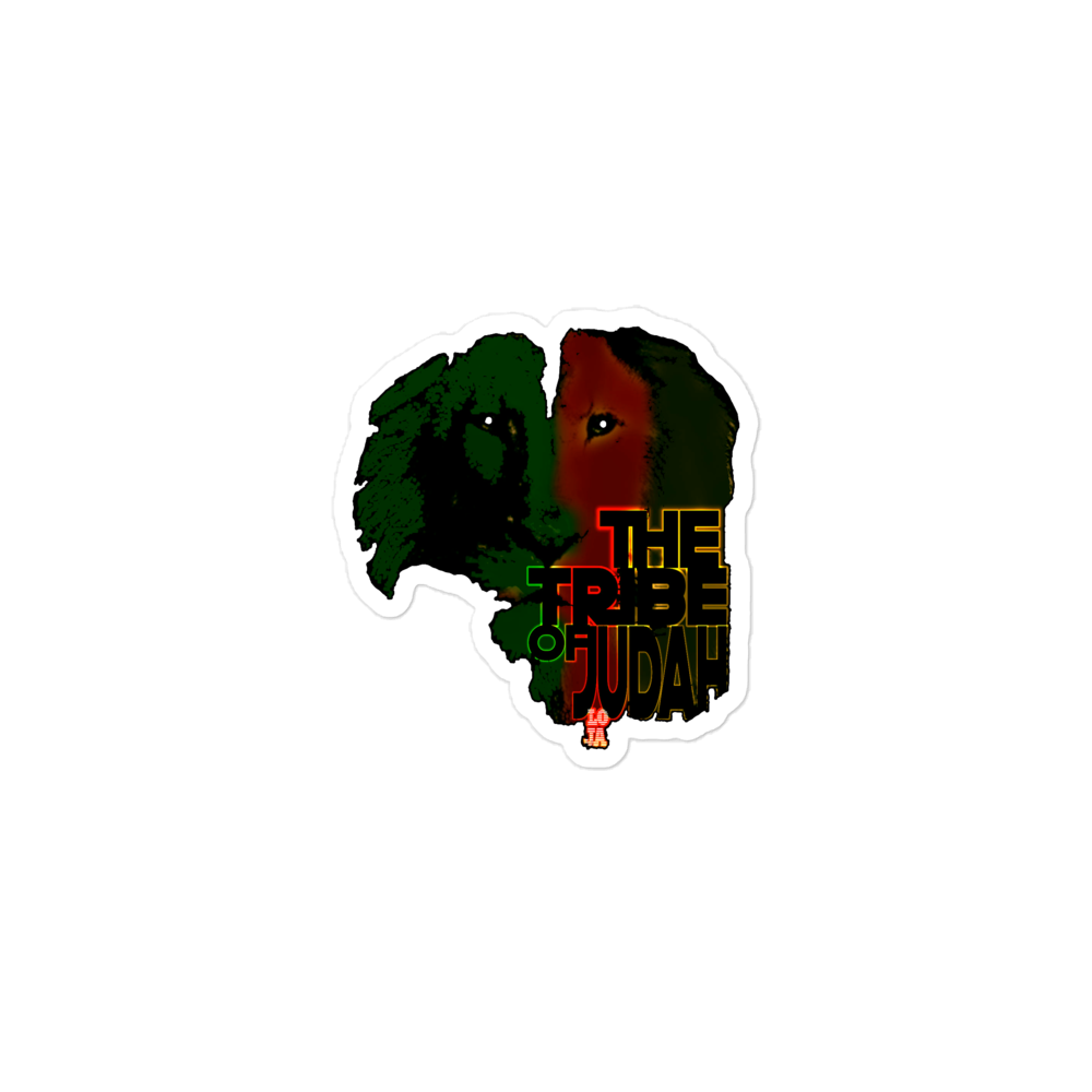 The Tribe Of Judah Lion Bubble free stickers